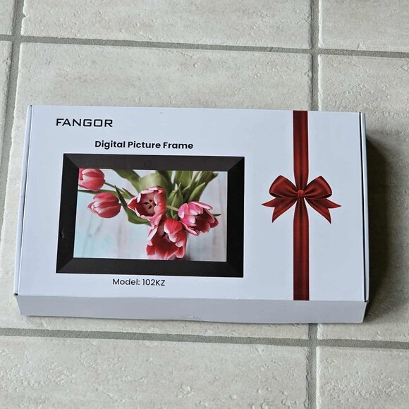 Brand New 10.1" Fangor Digital Picture Frame Pictures & Videos Model 102KZ 16GB - Picture 1 of 2